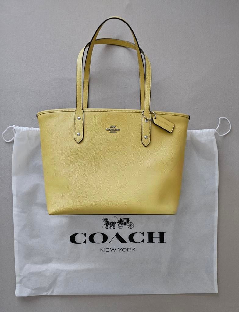 Coach grote gele tas. Origineel. Als nieuw. Afm. 42  26, Ophalen of Verzenden, Zo goed als nieuw, Geel, Shopper