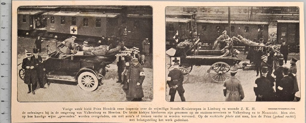 Rode Kruis 1916; oefeningen Valkenburg en Heerlen, Verzenden, Voor 1940, Gebruikt, Overige onderwerpen
