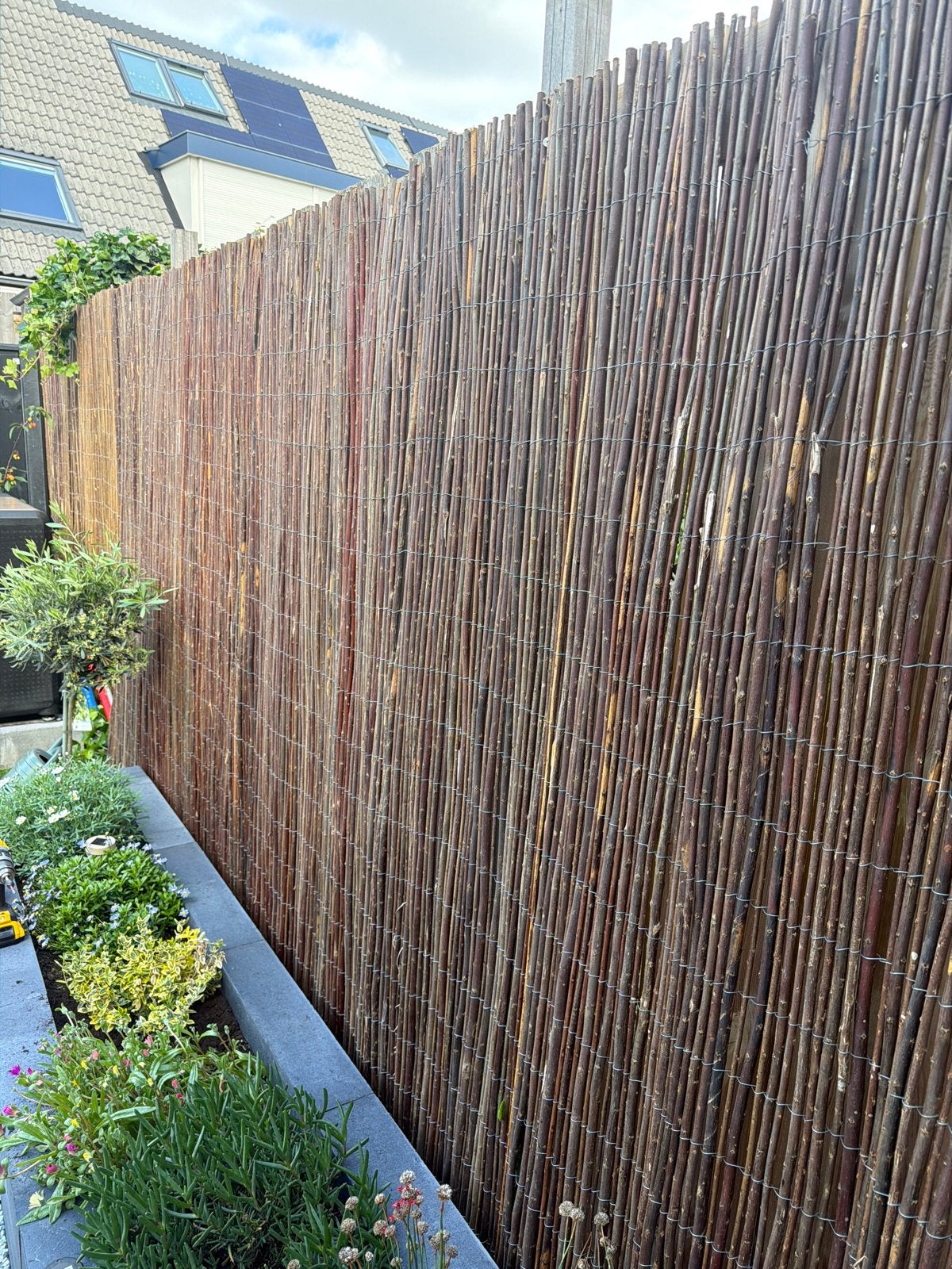 Wilgentakken sierhek schutting - 2 x 3,8 meter, Tuin en Terras, Schuttingen, Ophalen, 1 tot 2 meter, Nieuw, 3 tot 6 meter