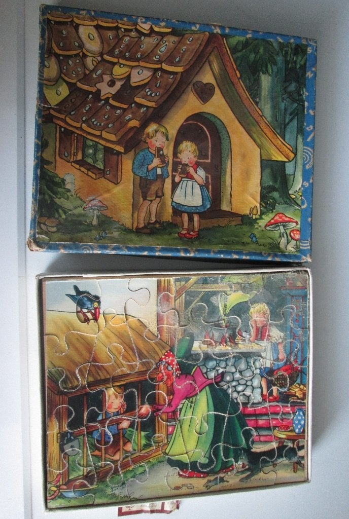 Hans en Grietje Kolibri 6401 houten legpuzzel  jigsaw, Antiek en Kunst, Ophalen of Verzenden