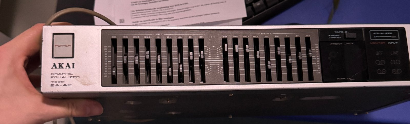 AKAI EA-A2 graphic equalizer model EA - A2, Ophalen, Zo goed als nieuw