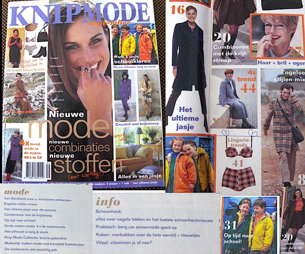 3 x knipmode 1997 de nummers juli, september en november, Overige typen, Verzenden, Vrouw, Zo goed als nieuw