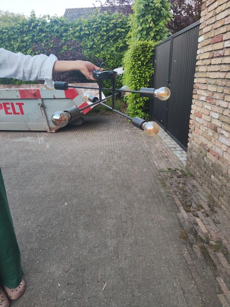 Lindby Estar 6 lichts plafondlamp BIEDEN, Ophalen, Gebruikt, Metaal