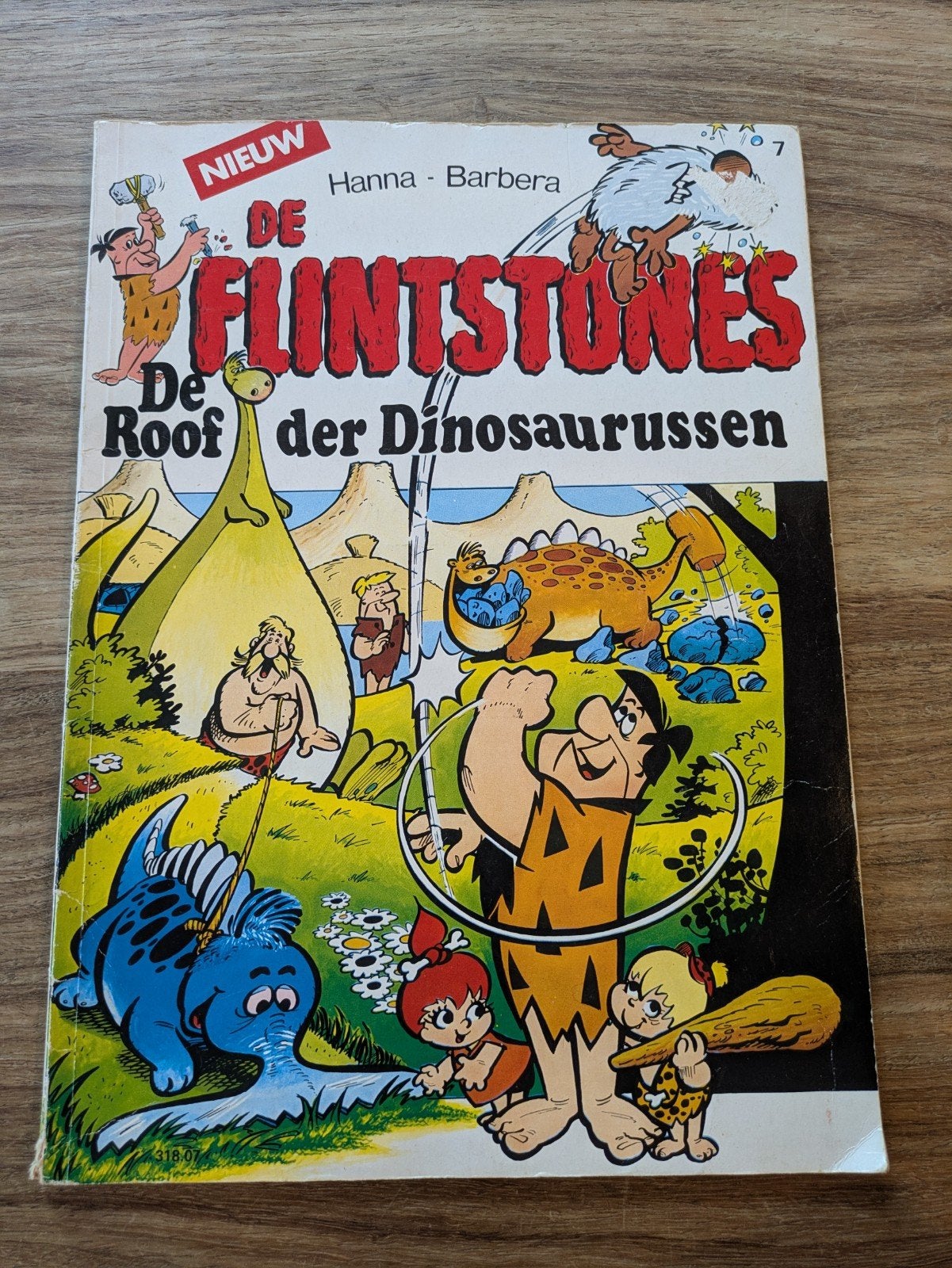 De Flintstones: De Roof der Dinosaurussen (Vintage), Eén stripboek, Ophalen of Verzenden, Gelezen, Hanna-Barbera