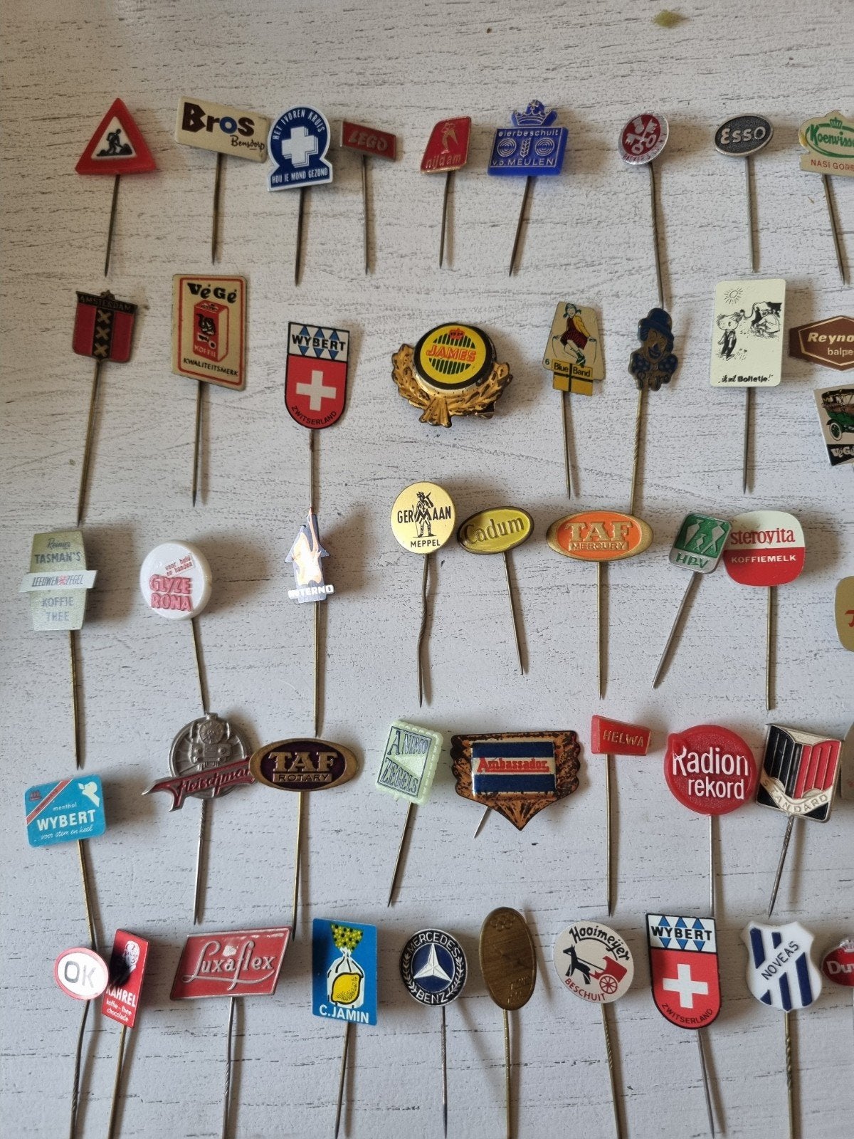 Grote collectie van 150 vintage speldjes voor verzamelaars, Ophalen, Gebruikt, Overige onderwerpen, Speldje of Pin