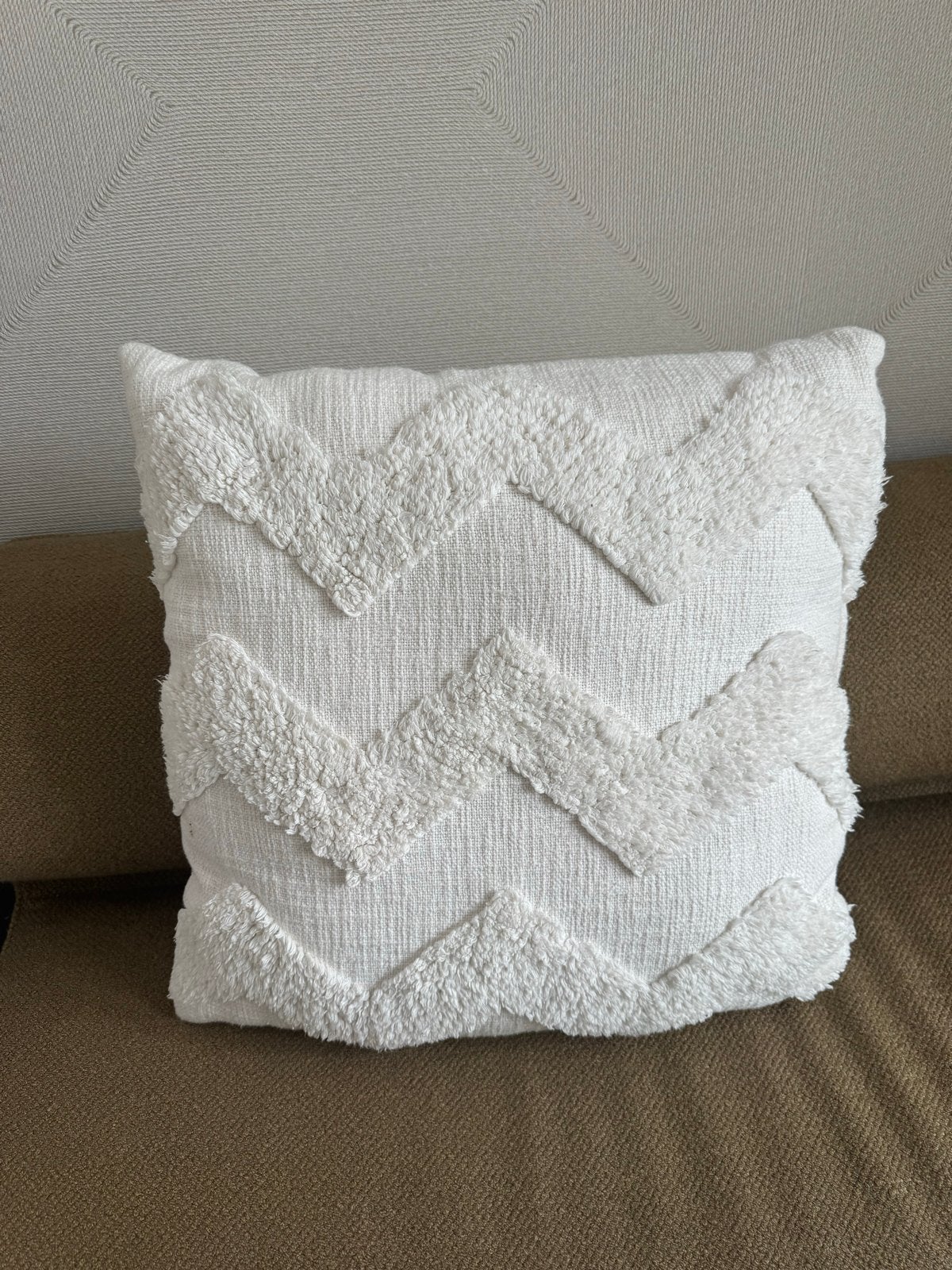 Eichholtz outdoor kussen showroom model 60x60cm, Ophalen, Zo goed als nieuw, Wit, Vierkant