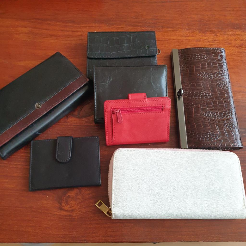 7 gloednieuwe portemonnees - Diverse kleuren en stijlen, Sieraden, Tassen en Uiterlijk, Portemonnees, Overige merken, Zwart, Nieuw