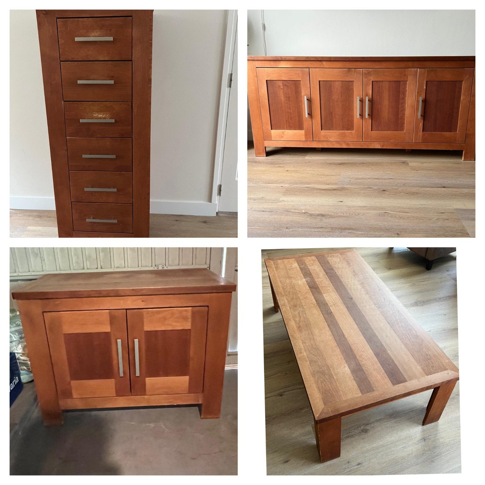 Kersenhouten meubels: TV-kast, dressoir, ladekast, salont, Ophalen, Gebruikt