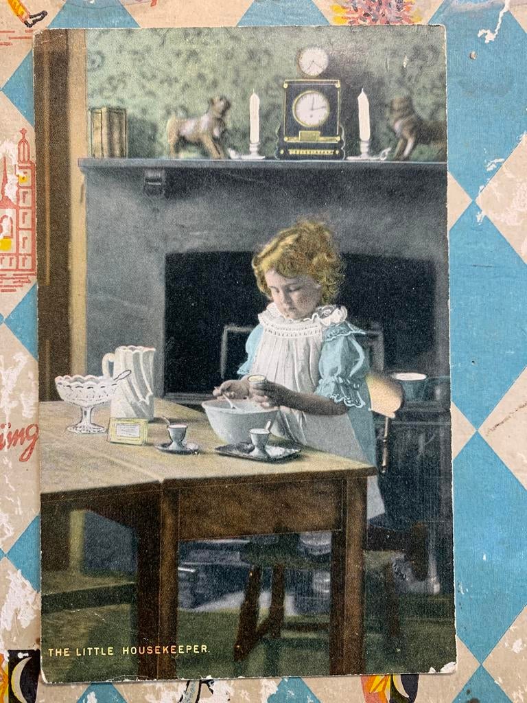 1906 The little housekeeper (SL), Ophalen of Verzenden, Voor 1920, Gelopen, Kinderen