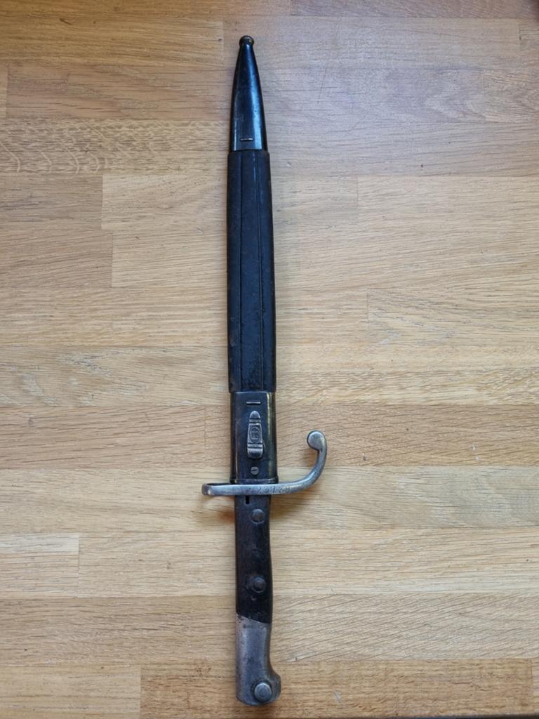 Braziliaanse M1908 bajonet, Verzamelen, Militaria | Algemeen, Ophalen of Verzenden, Landmacht, Mes of Dolk