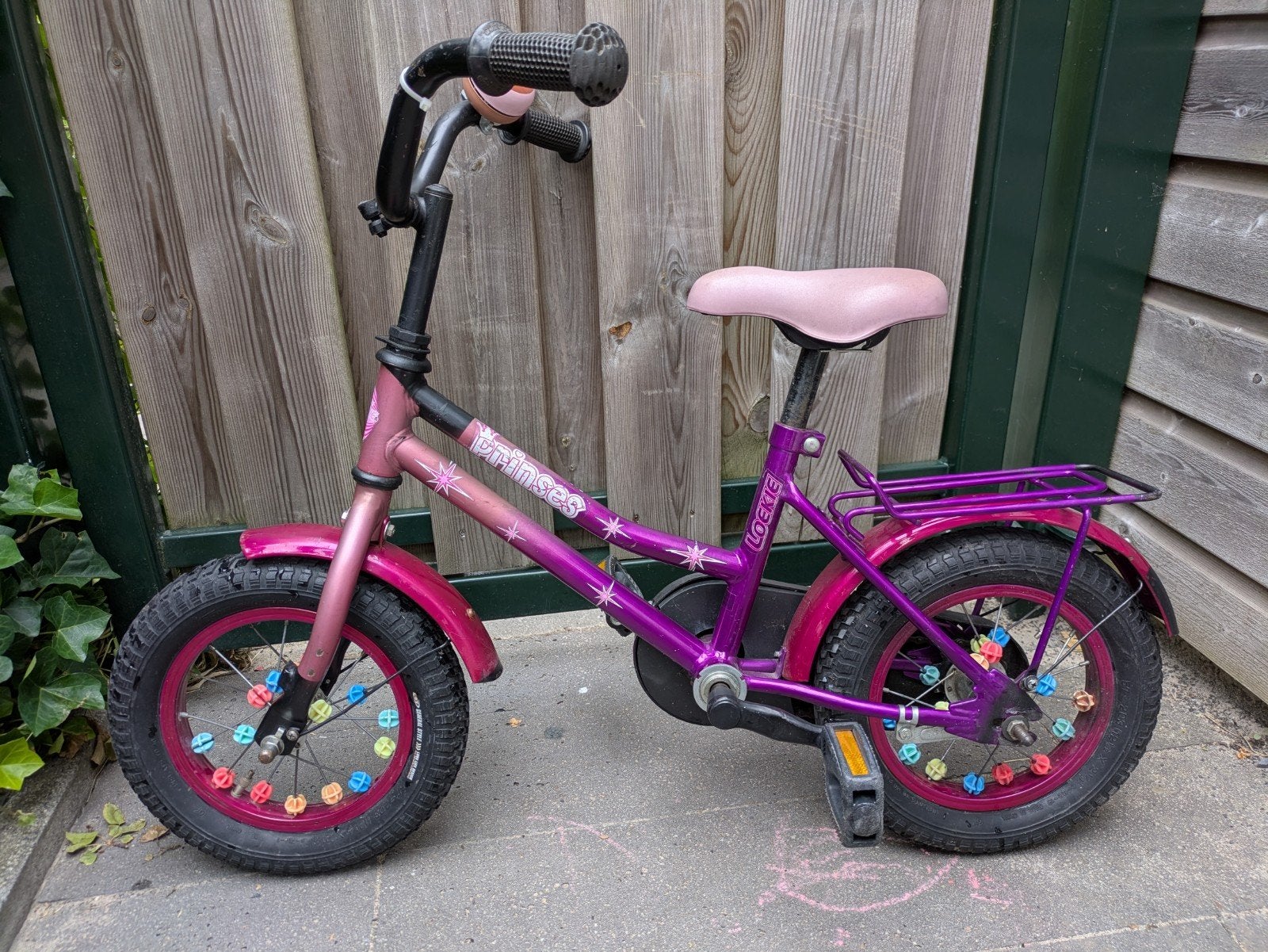 Mooie & Stevige Loekie Prinses Meisjesfiets 12,5 inch, Fietsen en Brommers, Ophalen, Terugtraprem, Loekie, Minder dan 16 inch