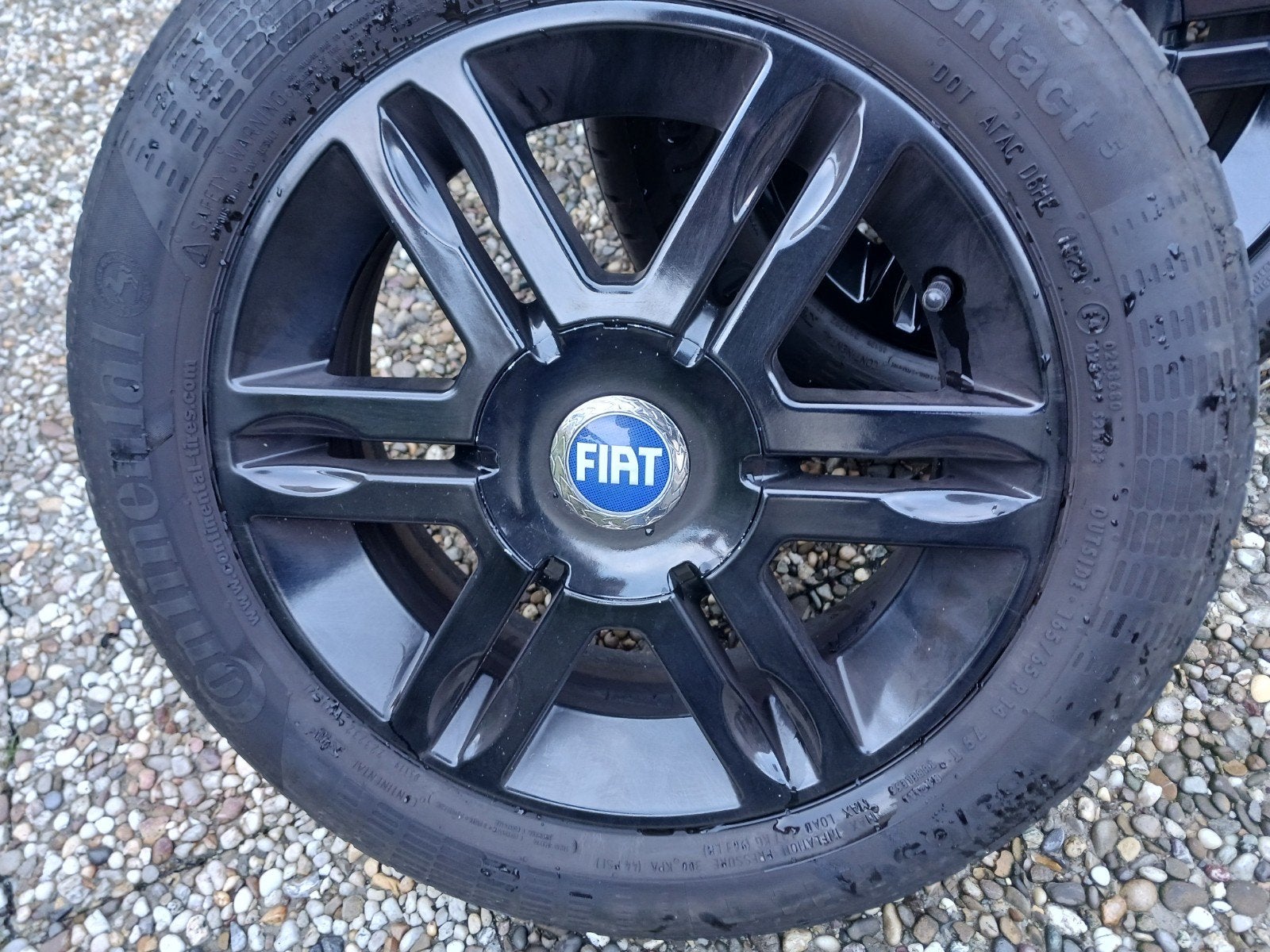 Originele Fiat lichtmetalen velgen Panda en 500 4x98, Ophalen, Gebruikt, Fiat