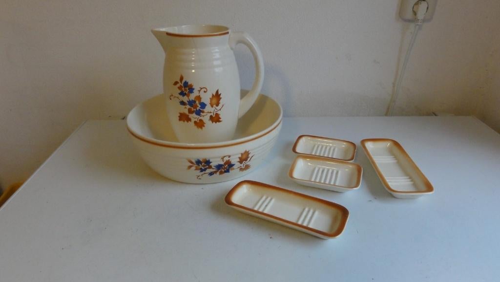 Lampetstel wasstel Steingutfabrik Colditz VEB Germany antiek, Antiek en Kunst, Curiosa en Brocante, Ophalen of Verzenden
