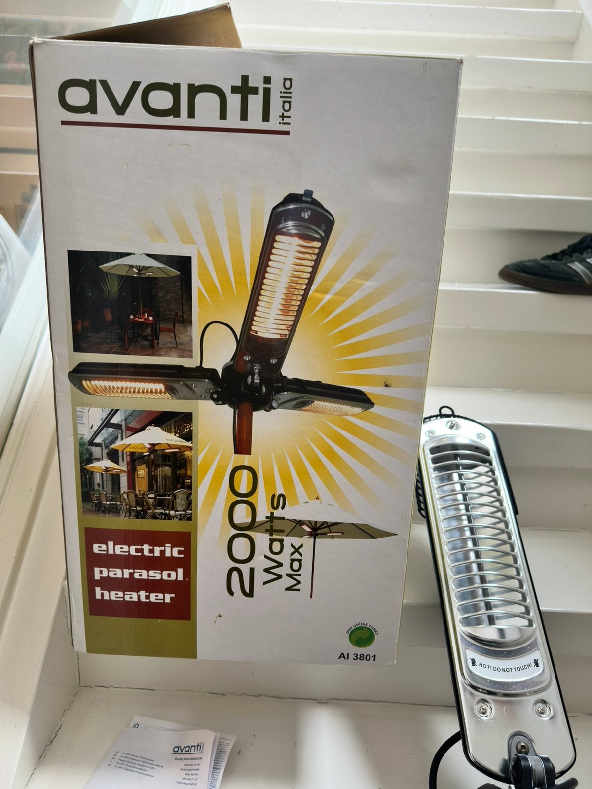 Terrasverwarmer voor parasol, Ophalen, Zo goed als nieuw