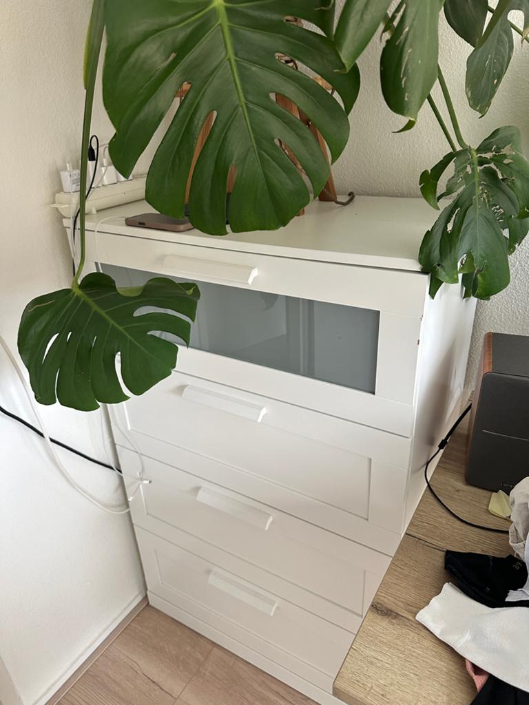 IKEA Brimnes ladekast met 4 lades, wit, Huis en Inrichting, Kasten | Ladekasten, Gebruikt, 100 tot 150 cm, 50 tot 100 cm, 25 tot 50 cm