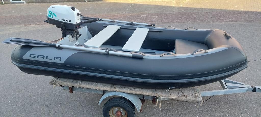 Gala 270D uit 2021.  Met 4 pk yamaha, Watersport en Boten, Rubberboten, Ophalen, Aluminium, Zo goed als nieuw, Gala