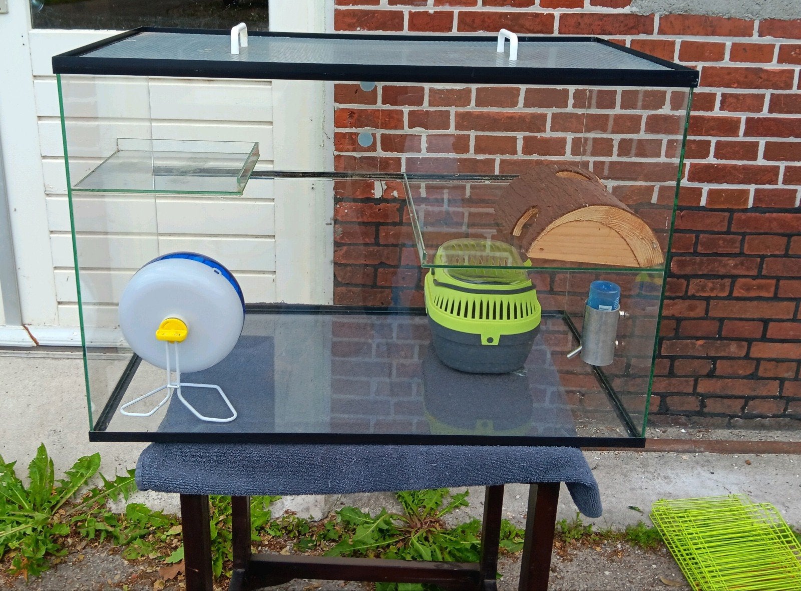 Gerbilarium/ terrarium voor knaagdier XL, Dieren en Toebehoren, Knaagdieren en Konijnen | Hokken en Kooien, Zo goed als nieuw