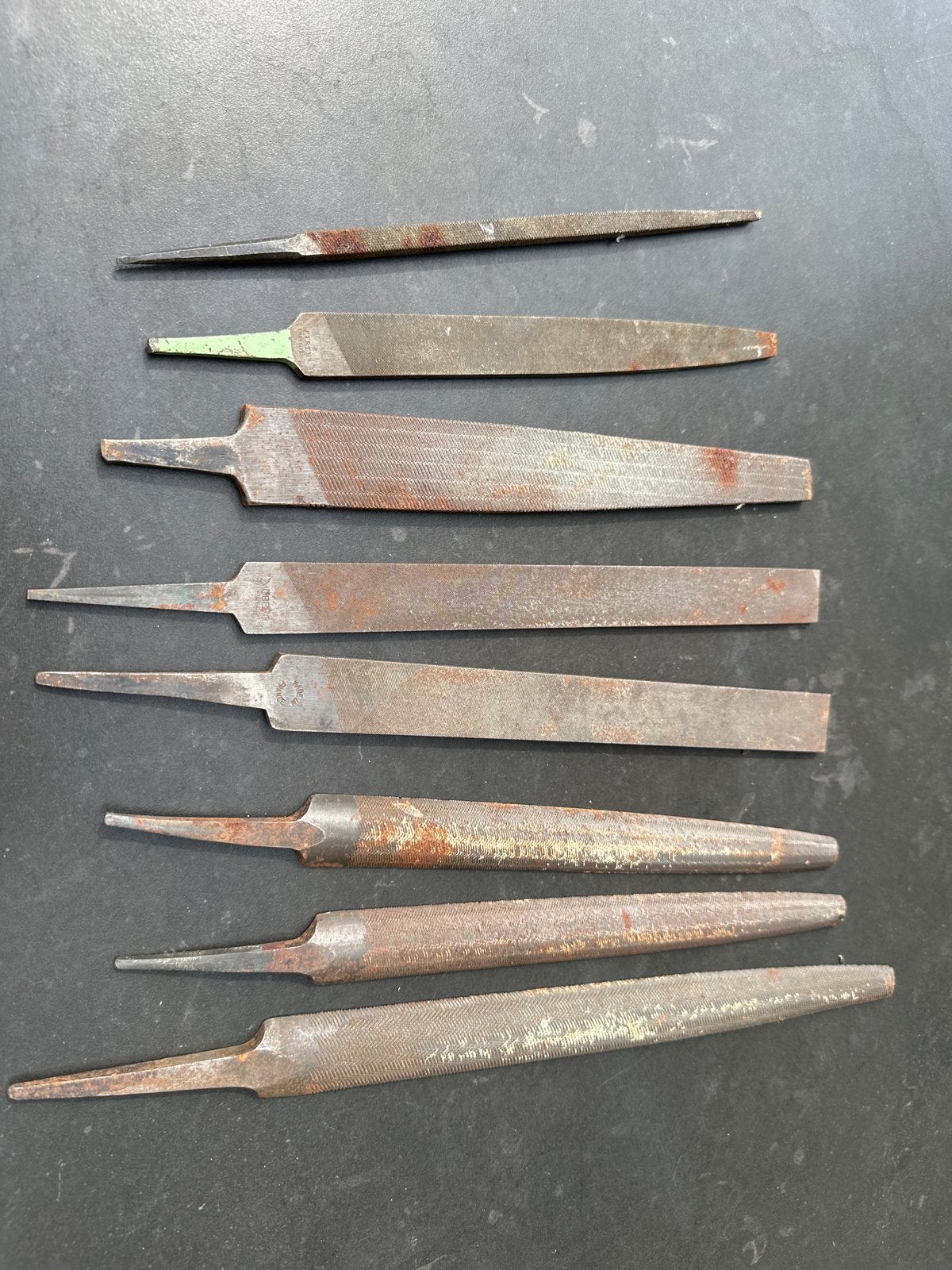 Set van diverse vijlen - Gebruikt, Doe-het-zelf en Verbouw, Gereedschap | Handgereedschap, Ophalen of Verzenden, Gebruikt, Vijl/Rasp