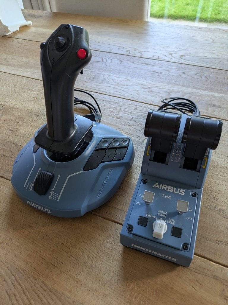 Thrustmaster airbus tca set, Ophalen, Zo goed als nieuw, Thustmaster