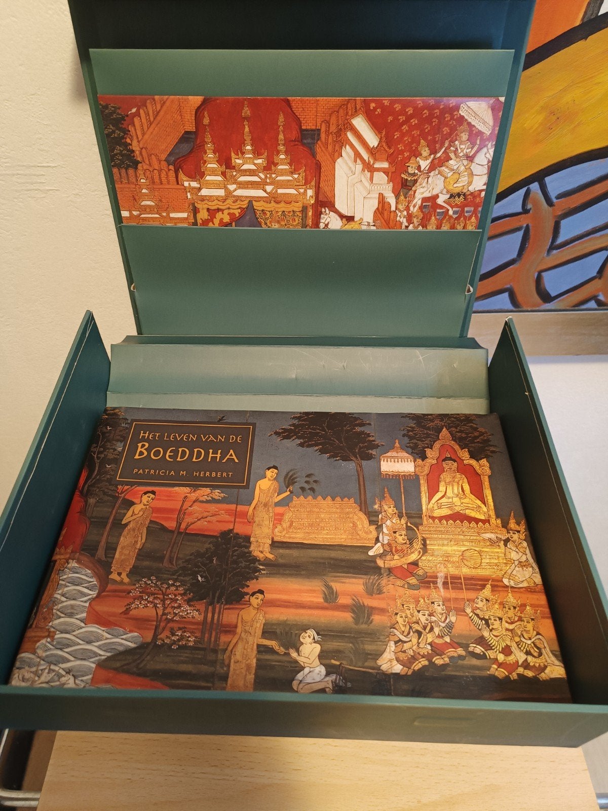 Het Leven van de Boeddha - Boek met Ansichtkaarten, Achtergrond en Informatie, Spiritualiteit algemeen, Ophalen of Verzenden, Zo goed als nieuw