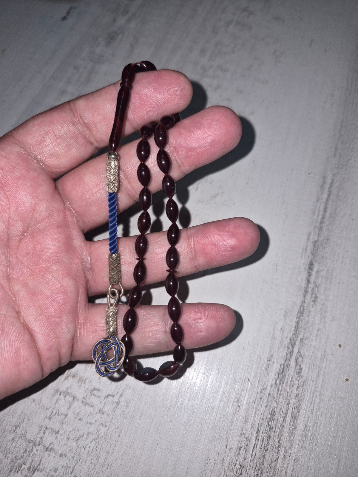 Gebedskralen Tasbih Tesbih Misbaha, Ophalen of Verzenden, Zo goed als nieuw, Bruin, Overige materialen