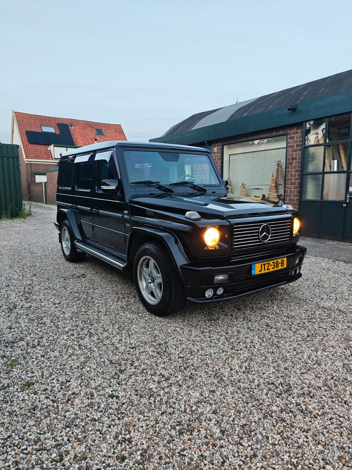 Mercedes-Benz 2001 Zwart G55 AMG 55 Youngtimer l Lang l Dak, Automaat, G-Klasse, 7 stoelen, Zwart