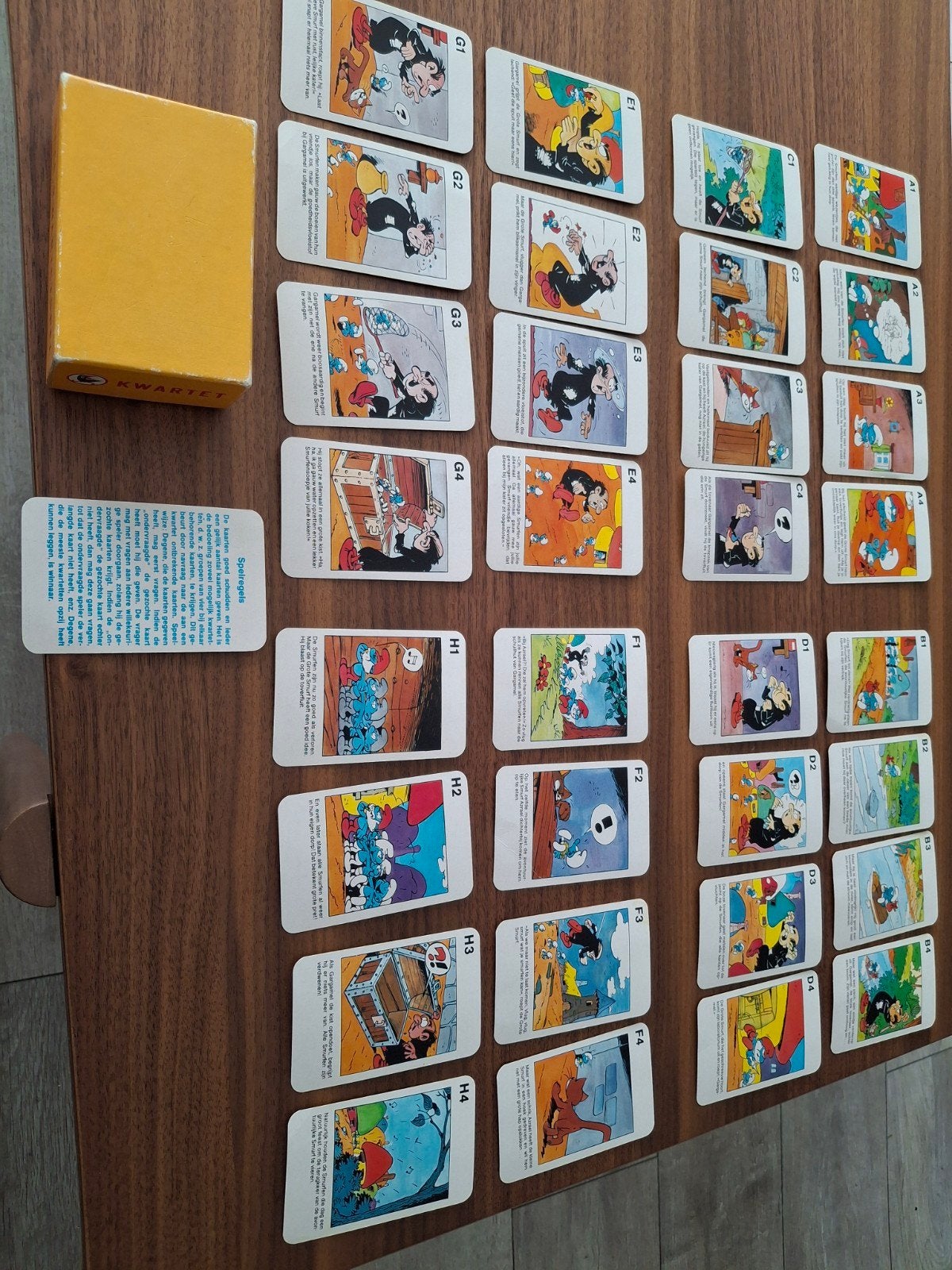 compleet kwartet spel van de Smurfen, Ophalen of Verzenden