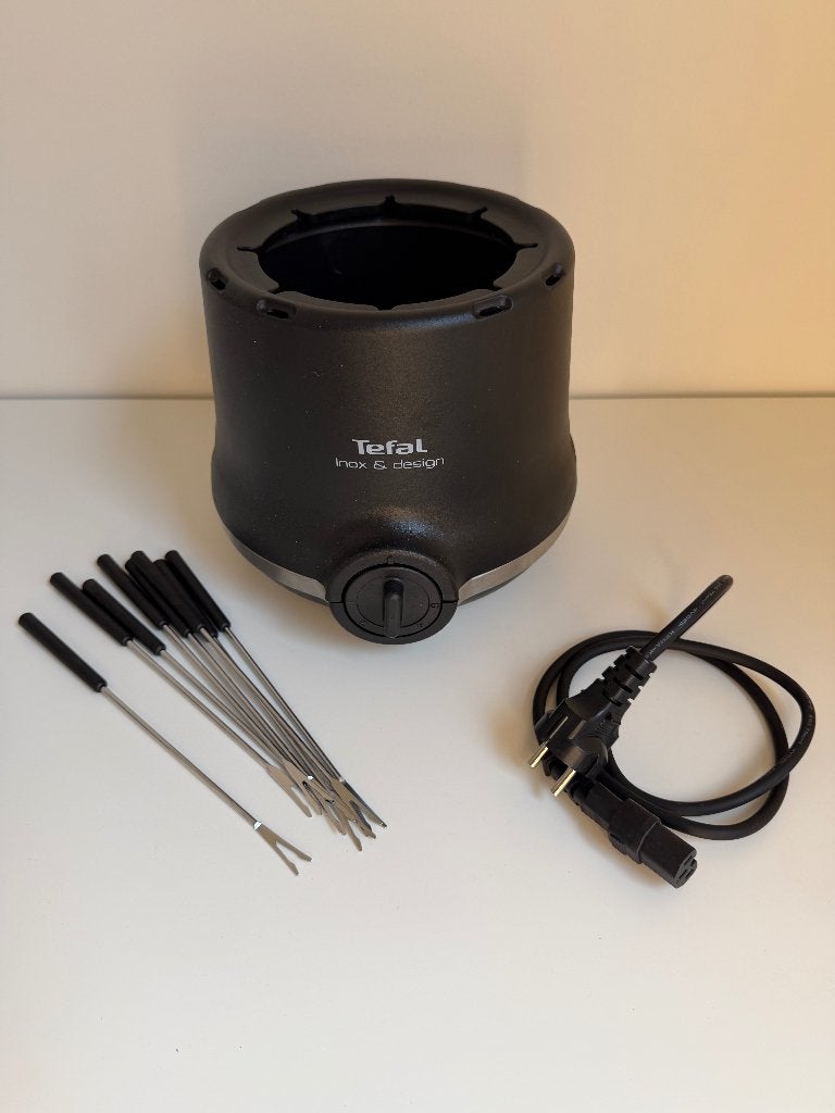 Tefal fondue Inox & Design, Ophalen, Zo goed als nieuw, Elektrisch, Fondueset