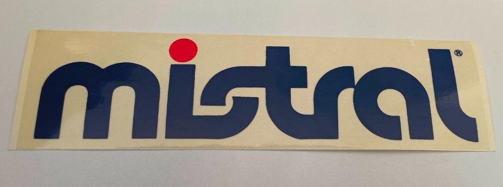 Sticker Mistral(2), Verzamelen, Ophalen of Verzenden, Zo goed als nieuw, Merk