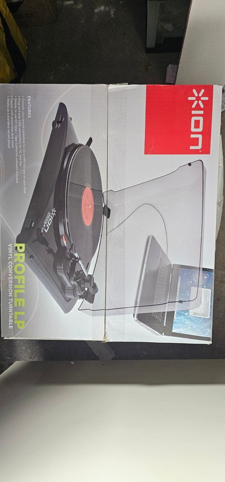 ION Profile LP USB Platenspeler - Vinyl Conversie, Overige merken, Nieuw, Ophalen of Verzenden, USB-aansluiting
