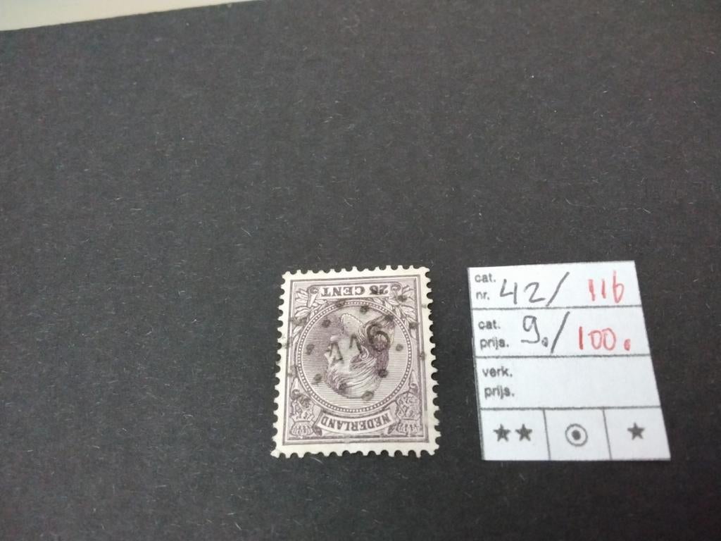 Betere Puntstempels KW III én Wilhelmina Hangend Haar, Postzegels en Munten, Postzegels | Nederland, Ophalen of Verzenden