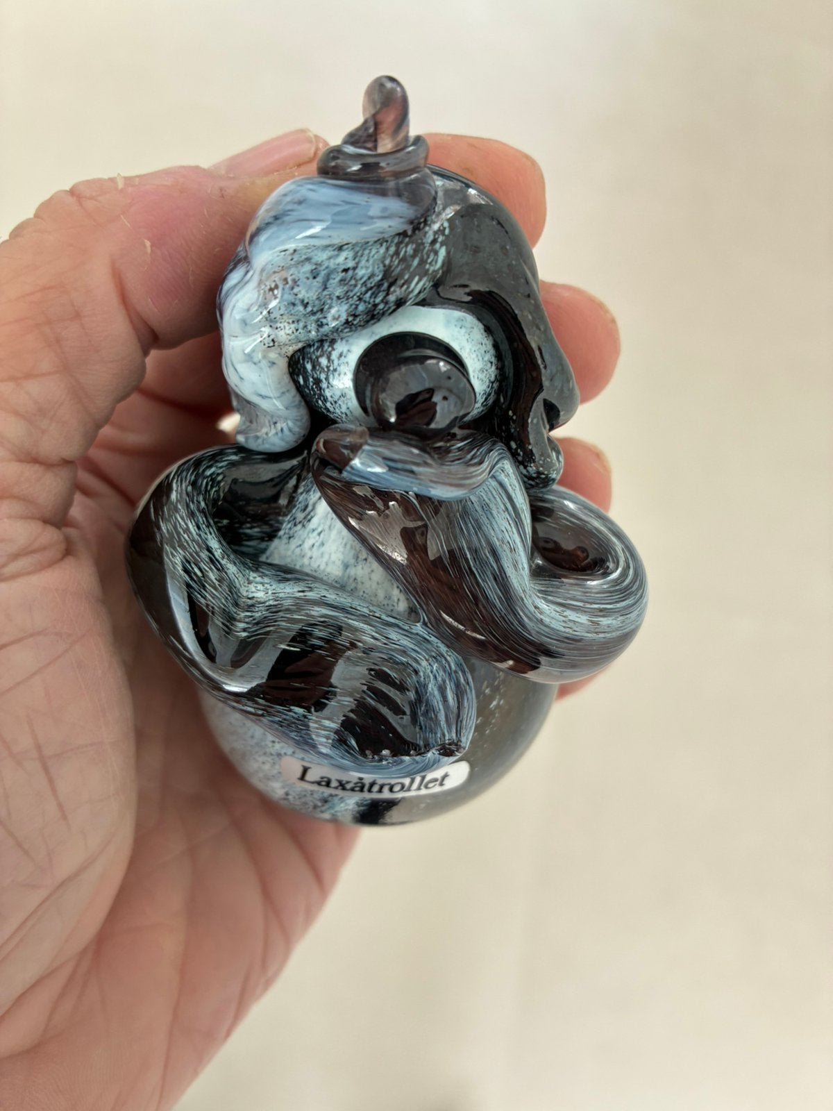Glazen troll - Laxa glashytta Handmade in Sweden, Antiek en Kunst, Ophalen of Verzenden
