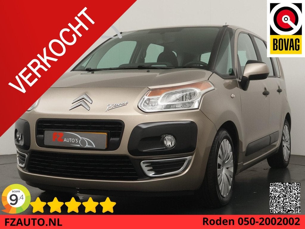 Citroen C3 Picasso 1.4 VTi Aura - Airconditioning - Cruise C, Auto's, Citroën, Voorwielaandrijving, Euro 5, Gebruikt, Beige