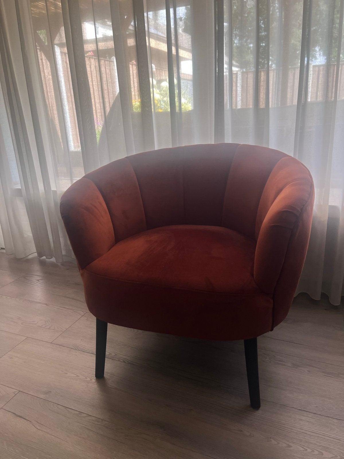 Kwantum Fauteuil Nancy Terra, Huis en Inrichting, Fauteuils, Ophalen, Gebruikt, 75 tot 100 cm, Stof