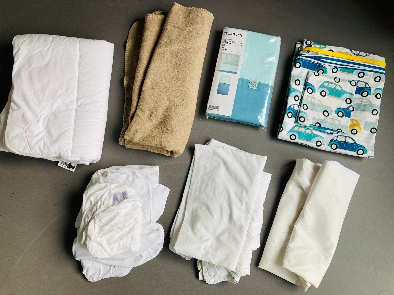 Setje baby en kinder beddengoed, Gebruikt, Overige merken, Jongetje of Meisje, Wit