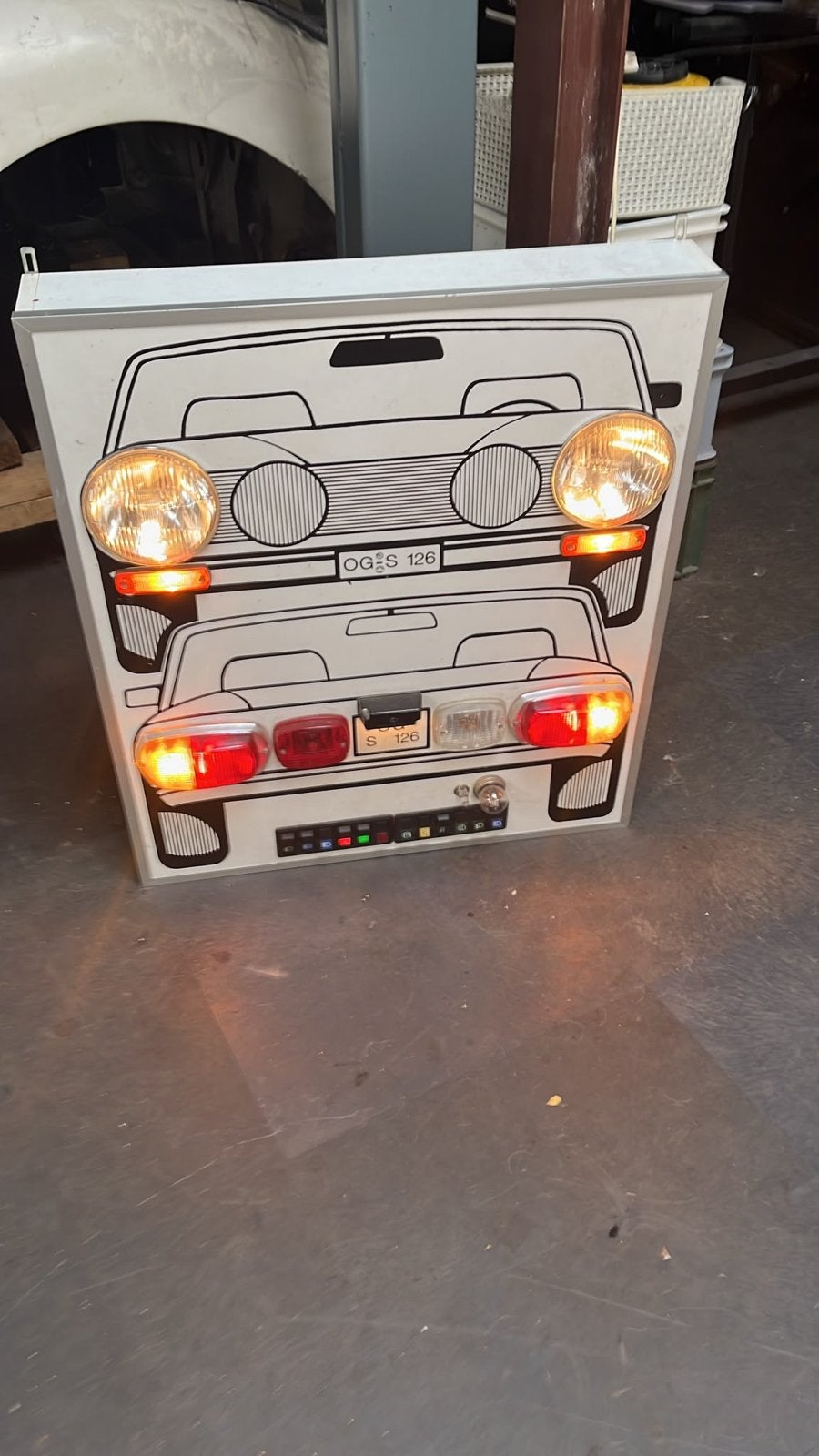 Lichtschakelbord autorijschool, Auto diversen, Auto-accessoires, Ophalen, Gebruikt