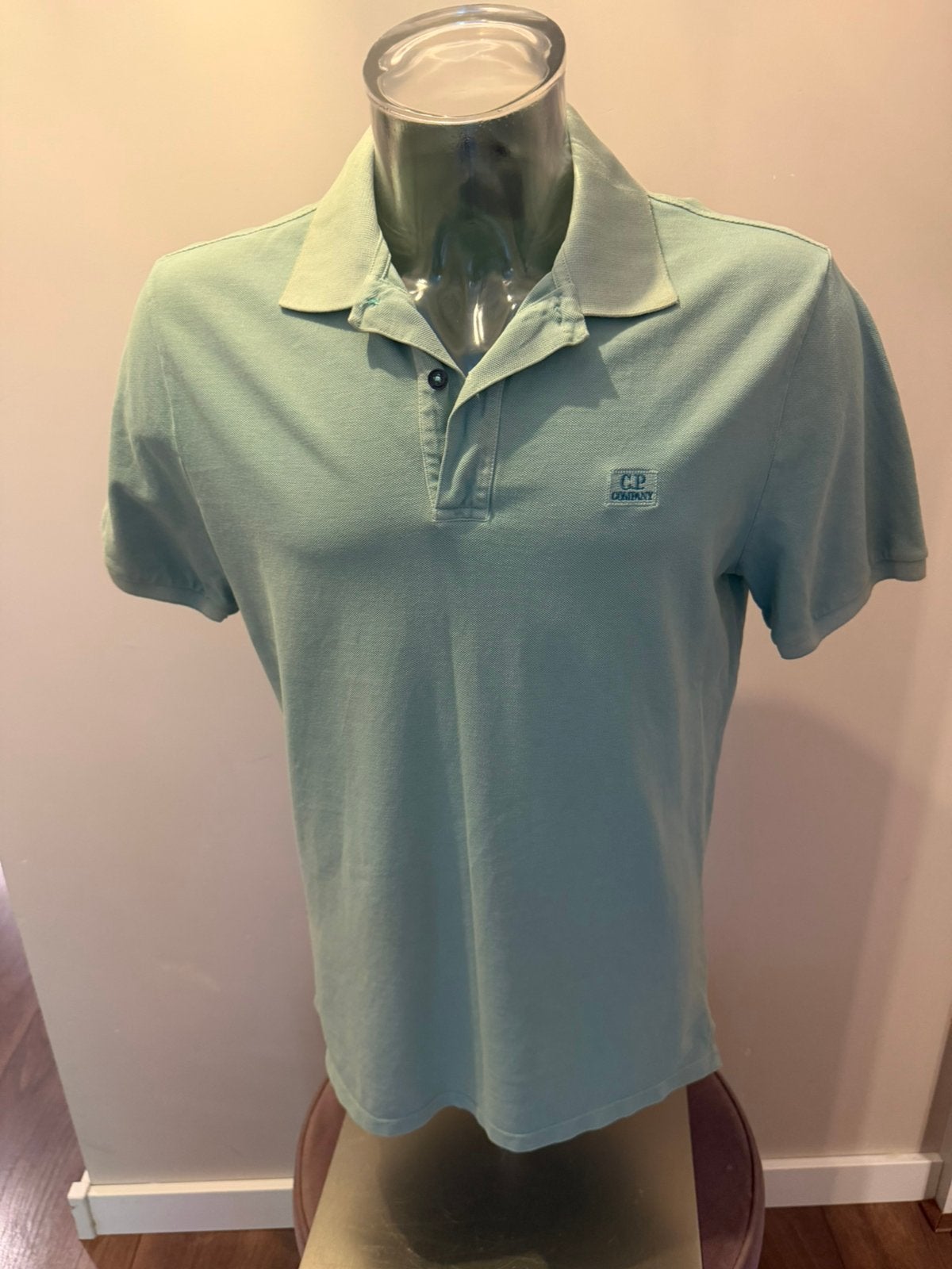 C.P Company Polo size L, Kleding | Heren, Verzenden, Zo goed als nieuw, Maat 52/54 (L), Groen