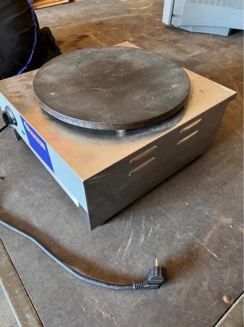 Hendi Crêpe bakplaat | Ø 400 mm | 3000 W | RVS |, Ophalen, Zo goed als nieuw