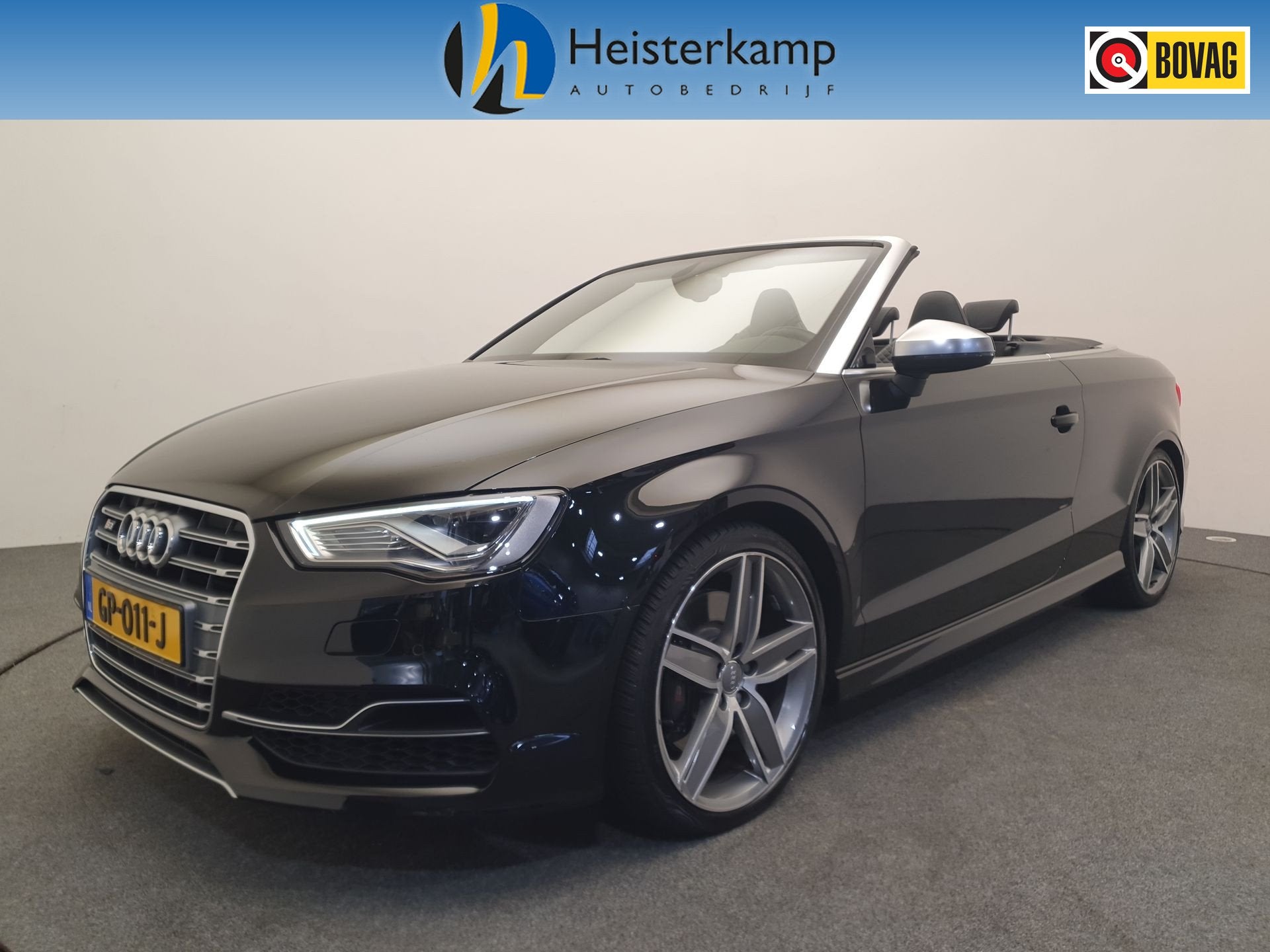 Audi A3 Cabriolet S3 2.0 TFSI 301pk quattro RS-Zetels, Auto's, Audi, Automaat, 12 maanden, Zwart, Bedrijf