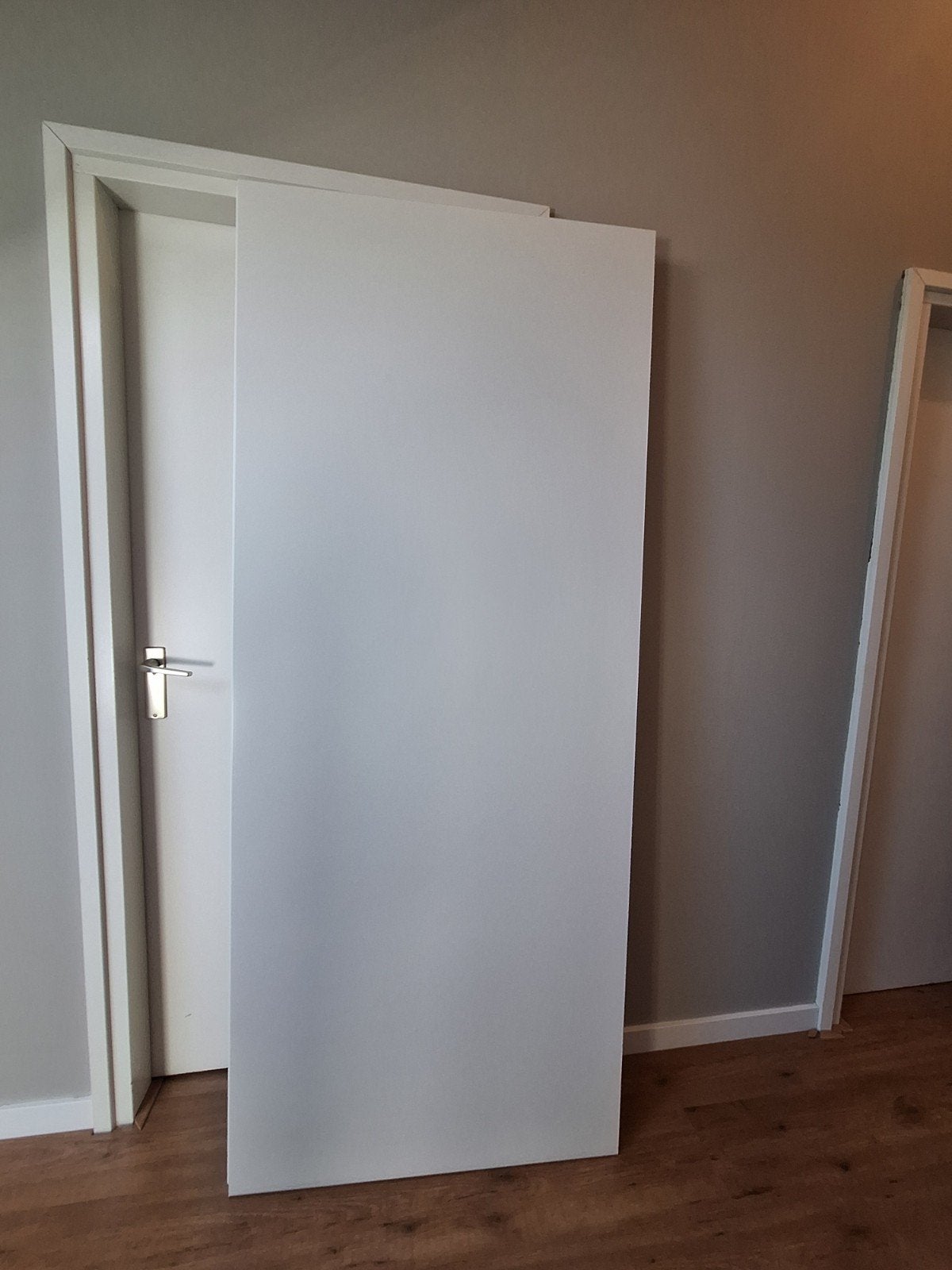 Svedex superlak opdekdeur rechts wit 85x201.5 cm - Nieuw, Ophalen, 80 tot 100 cm, Binnendeur, Nieuw