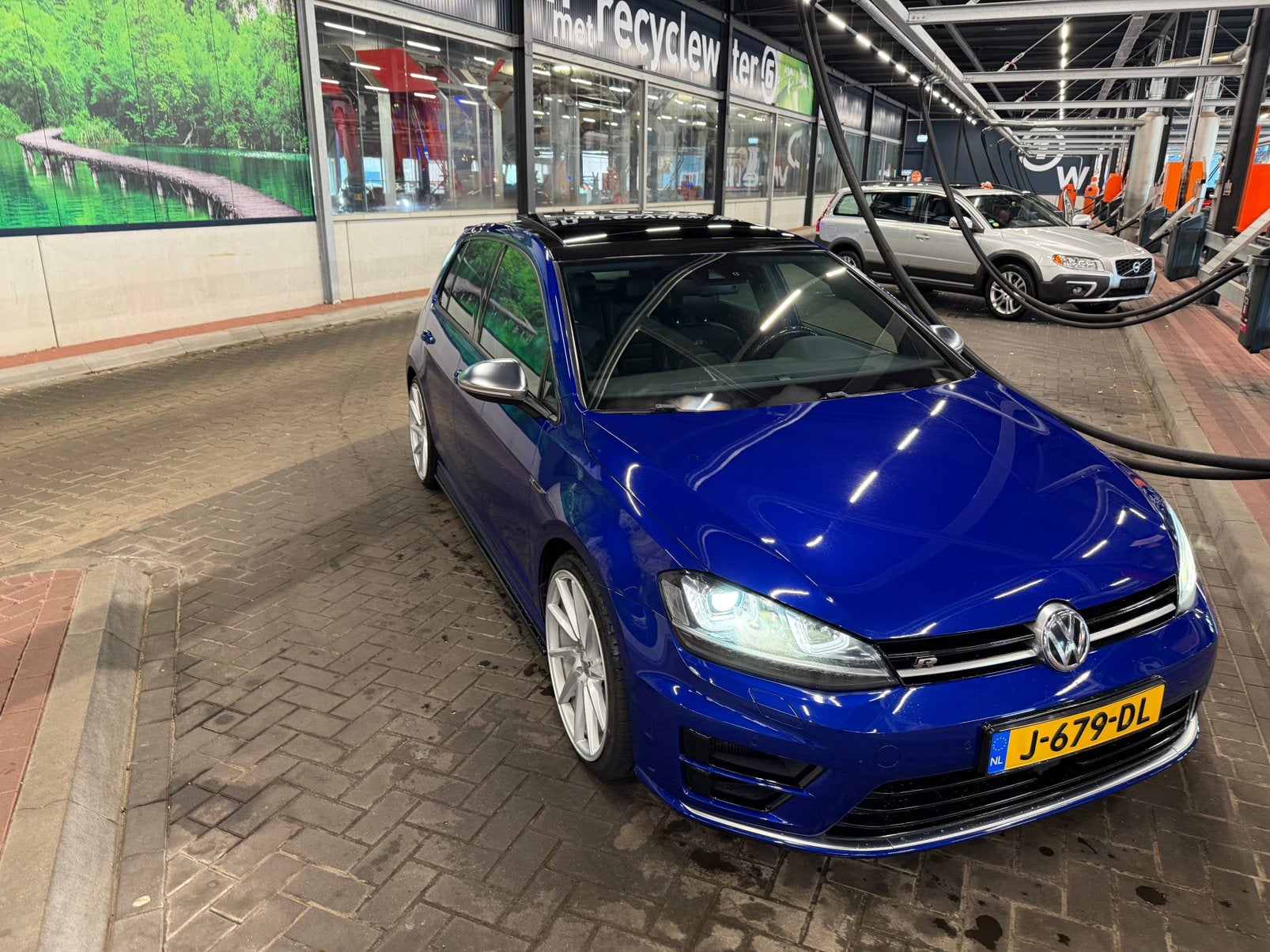 Volkswagen golf 7 2.0 TSI R 4Motion 2014 alle opties, Automaat, Zwart, 4 cilinders, 1984 cc