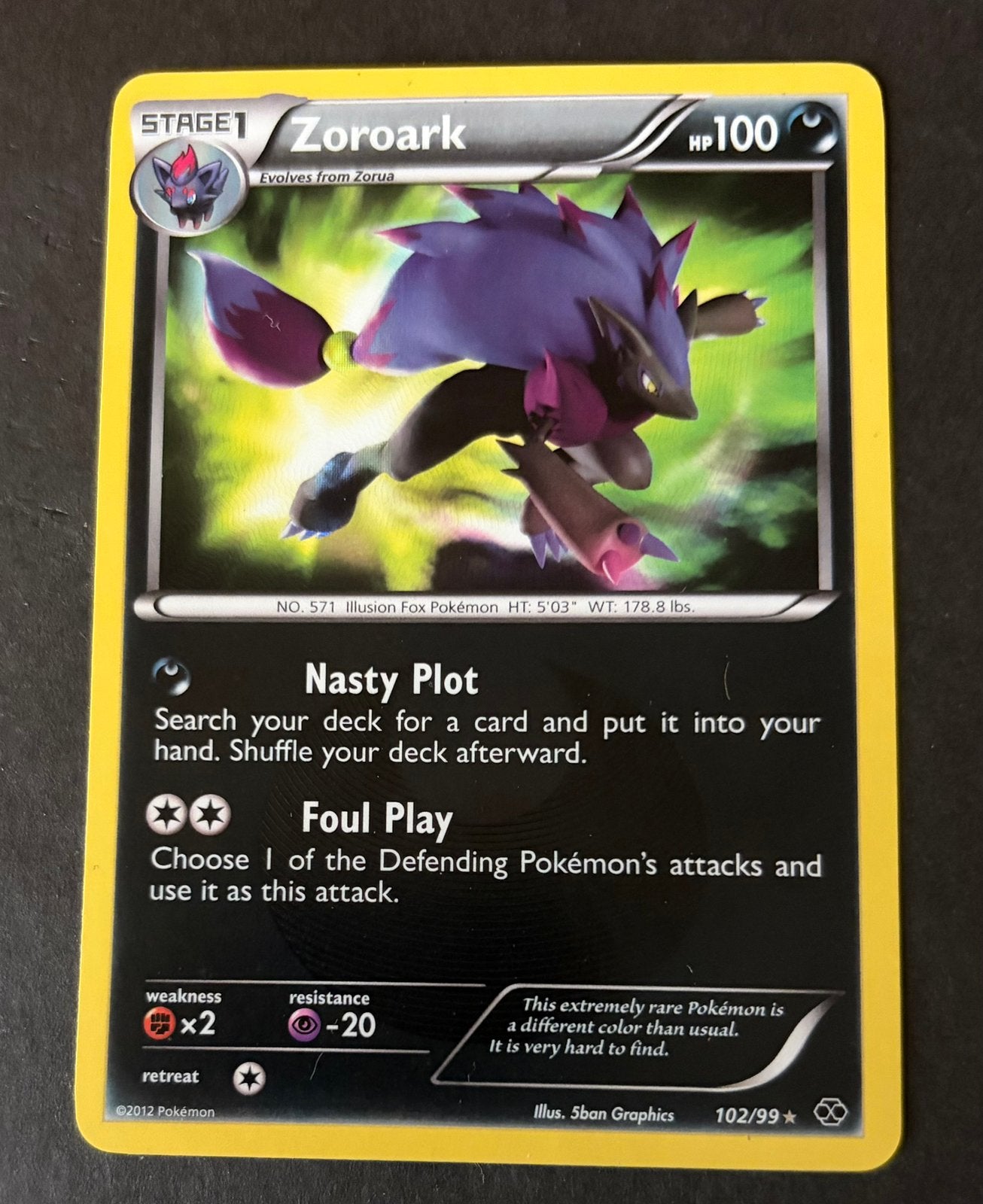 Zoroark 102/99 Secret Rare, Ophalen, Nieuw, Losse kaart