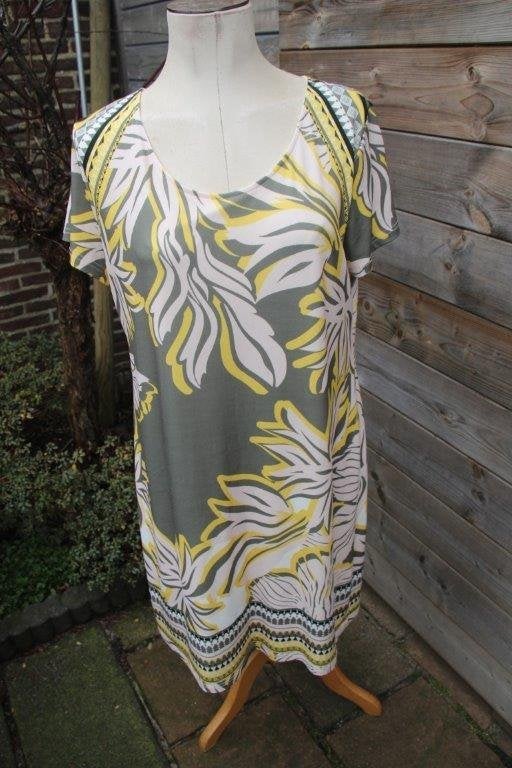 Jurk kaki/ geel Batida mt 5 (42) Vaste prijs AANBIEDING, Maat 42/44 (L), Ophalen of Verzenden, Zo goed als nieuw, Batida