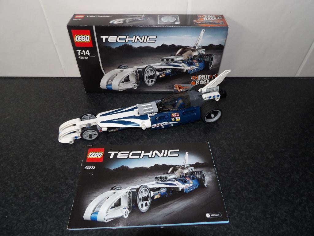 Als nieuw Lego Technic 42033 Recordbreker (pull back moter), Compleet, Lego, Ophalen of Verzenden, Zo goed als nieuw