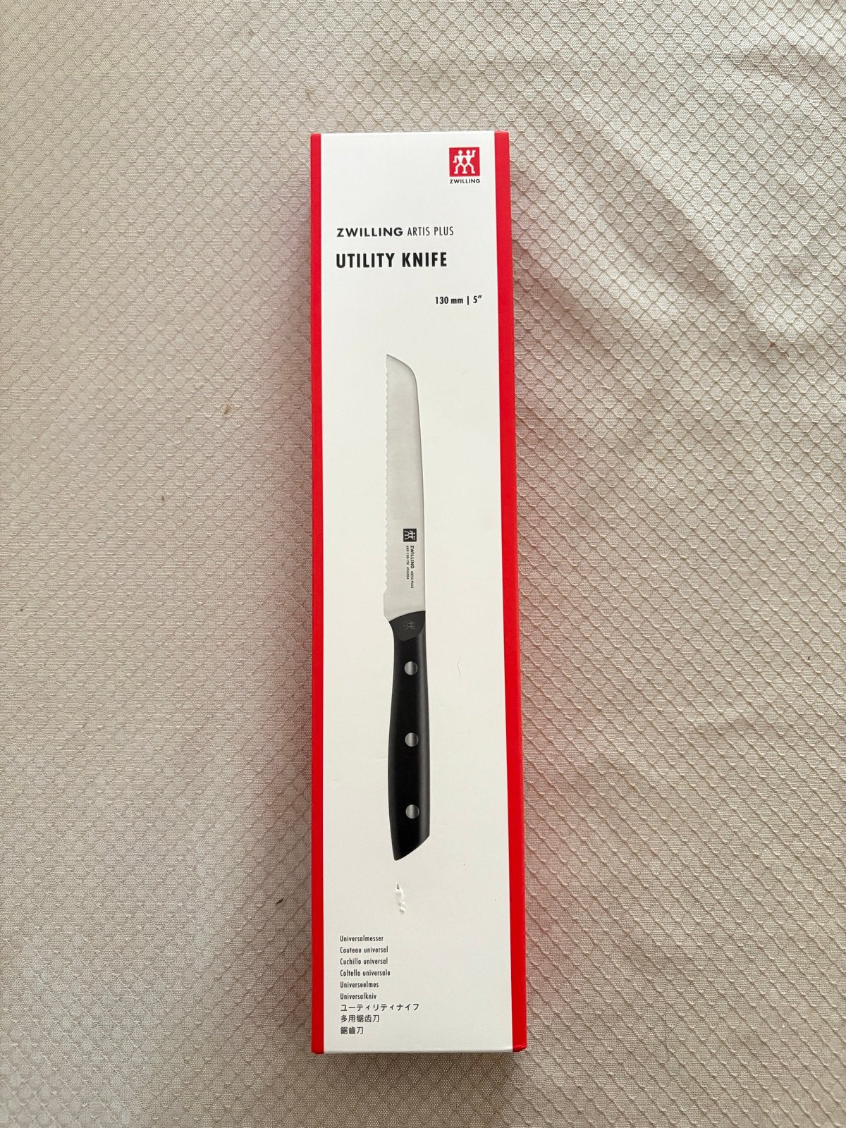Zwilling Artis Plus Utility Mes - 130 mm | 5", Huis en Inrichting, Keuken | Bestek, Nieuw, Los bestek, Keukenmes, Rvs of Chroom