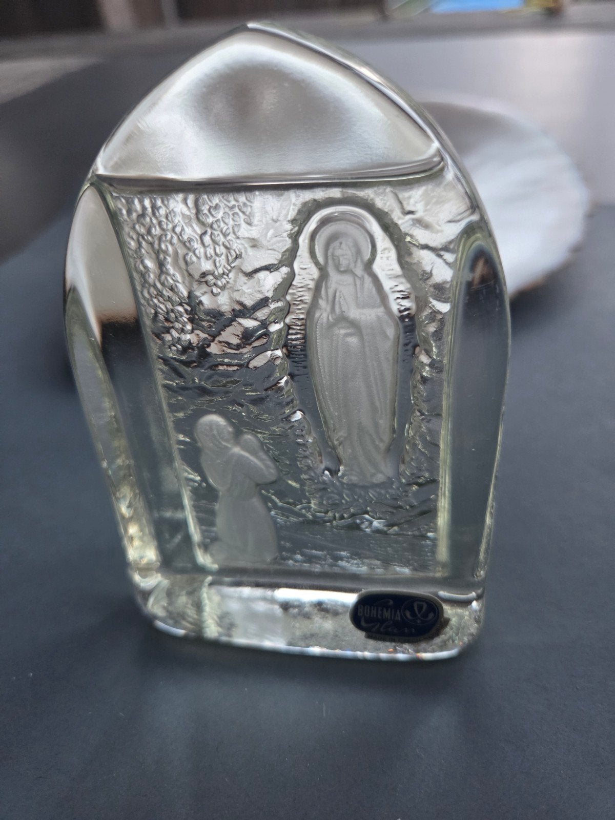 oud altaartje bohemia glass, Verzenden