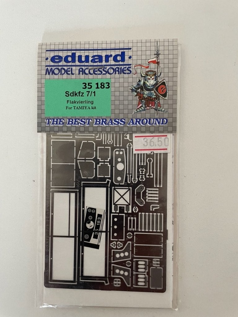 Eduard 35 183 - etch set voor 1/35 Sdkfz 7/1 Flakvierling, Overige merken, Tank, 1:32 tot 1:50, Ophalen of Verzenden