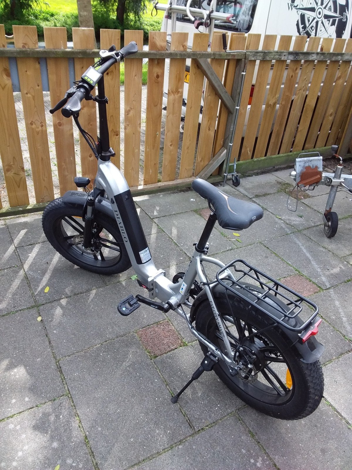Diablo Opvouwbare E-Bike - Zo goed als nieuw, Fietsen en Brommers, 20 inch of meer, Versnellingen, Zo goed als nieuw, Totaal opvouwbaar