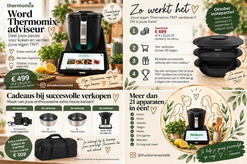 Word Thermomix-adviseur –start vanaf €124,75 per termijn!, Vacatures, Starter, Overige vormen, Overige niveaus, Geschikt als bijbaan