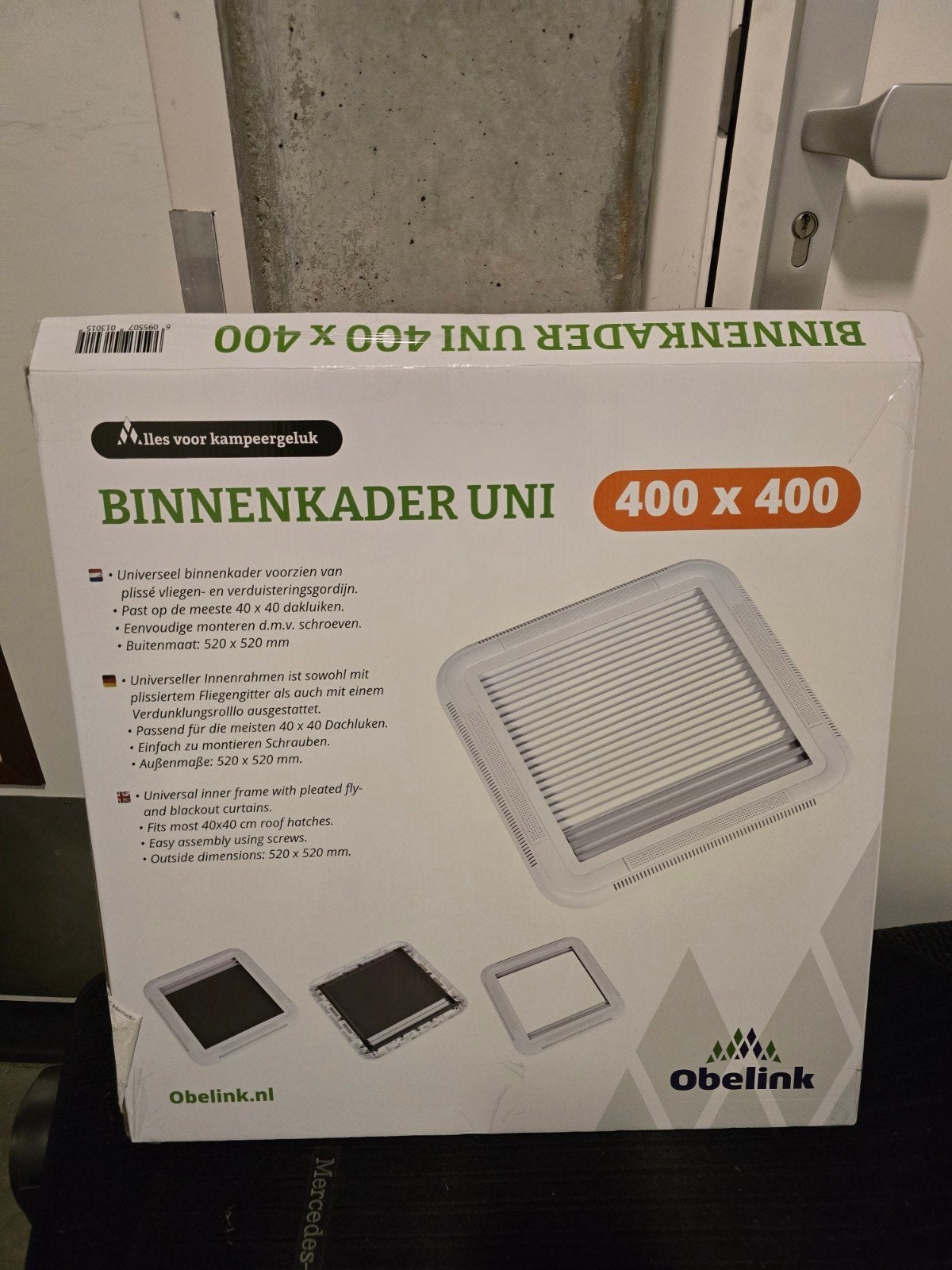 Obelink Binnenkader Uni 400x400, vliegen- en verduistering, Ophalen, Nieuw